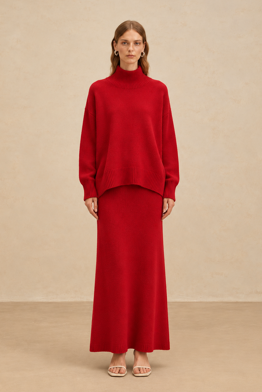 Krysedia Πλεκτό Σετ Τοπ και Παντελόνι | Πλεκτά Σετ - Knitwear Sets | Krysedia Knit Set with Top and Trousers