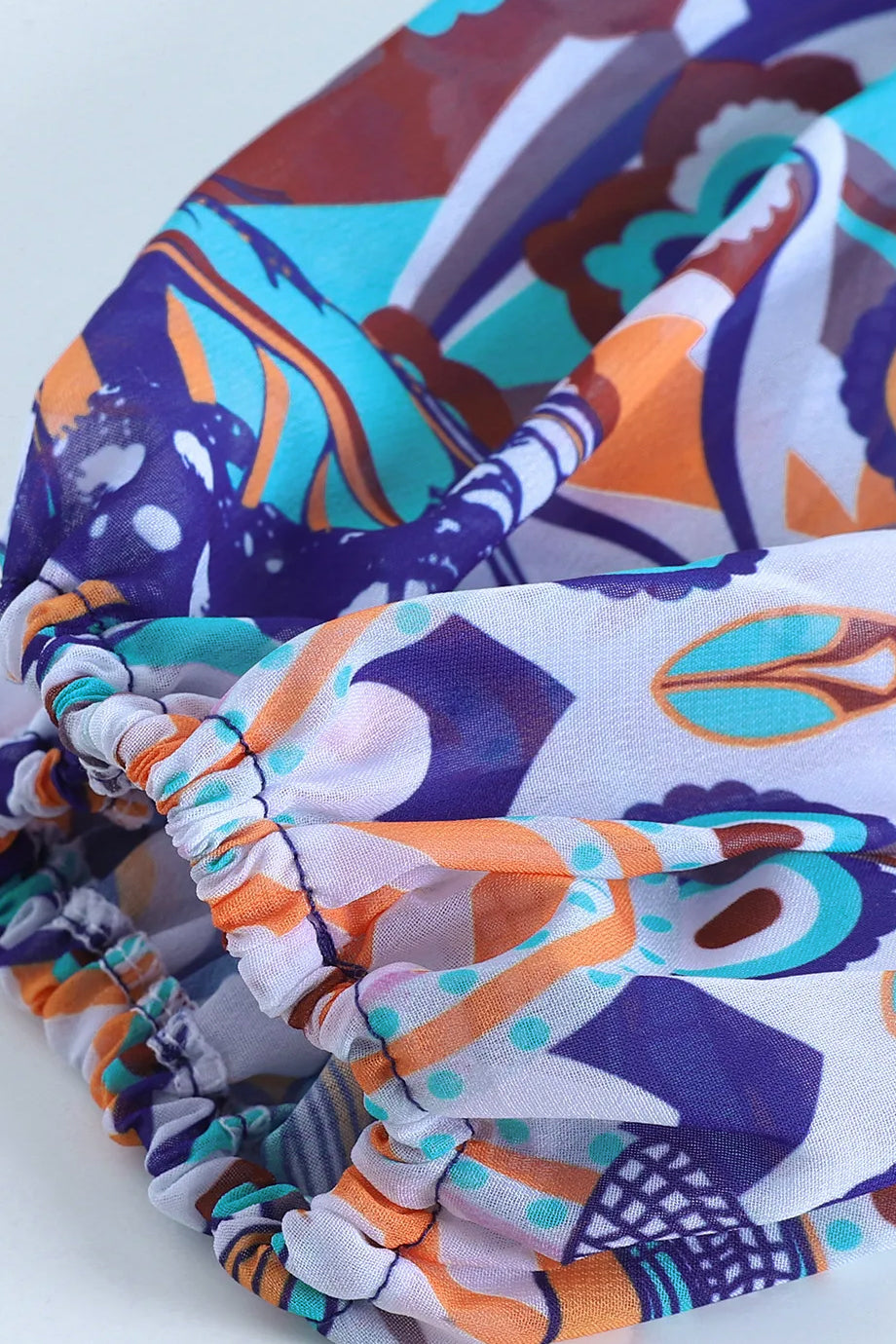 Ethilia Turquoise One-Piece Tankini Swimsuit and Mini Pareo Skirt Set