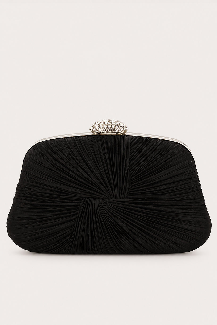 Saraty Satin Purse with Pleats