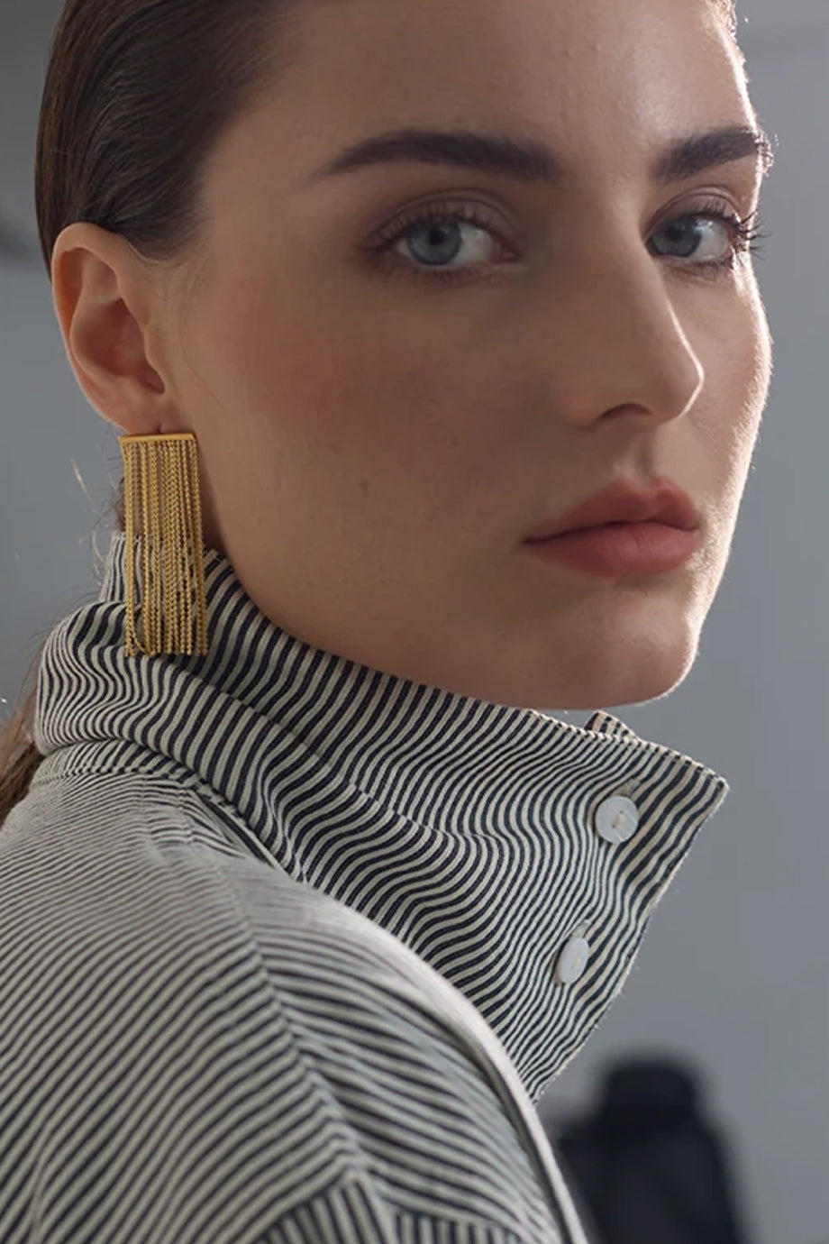 Pendulum Χρυσά Σκουλαρίκια | Κοσμήματα - Σκουλαρίκια - Jewelry Earrings | Pendulum Chain Earrings