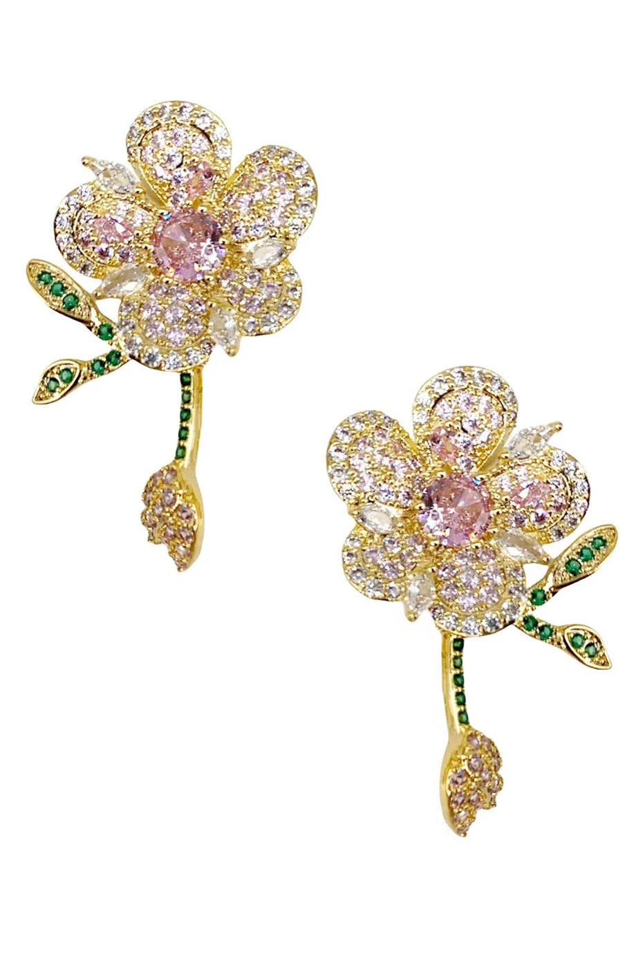 Sloan Σκουλαρίκια Λουλούδια με Κρύσταλλα | Κοσμήματα - Σκουλαρίκια Jewelry Earrings | Sloan Crystal Earrings