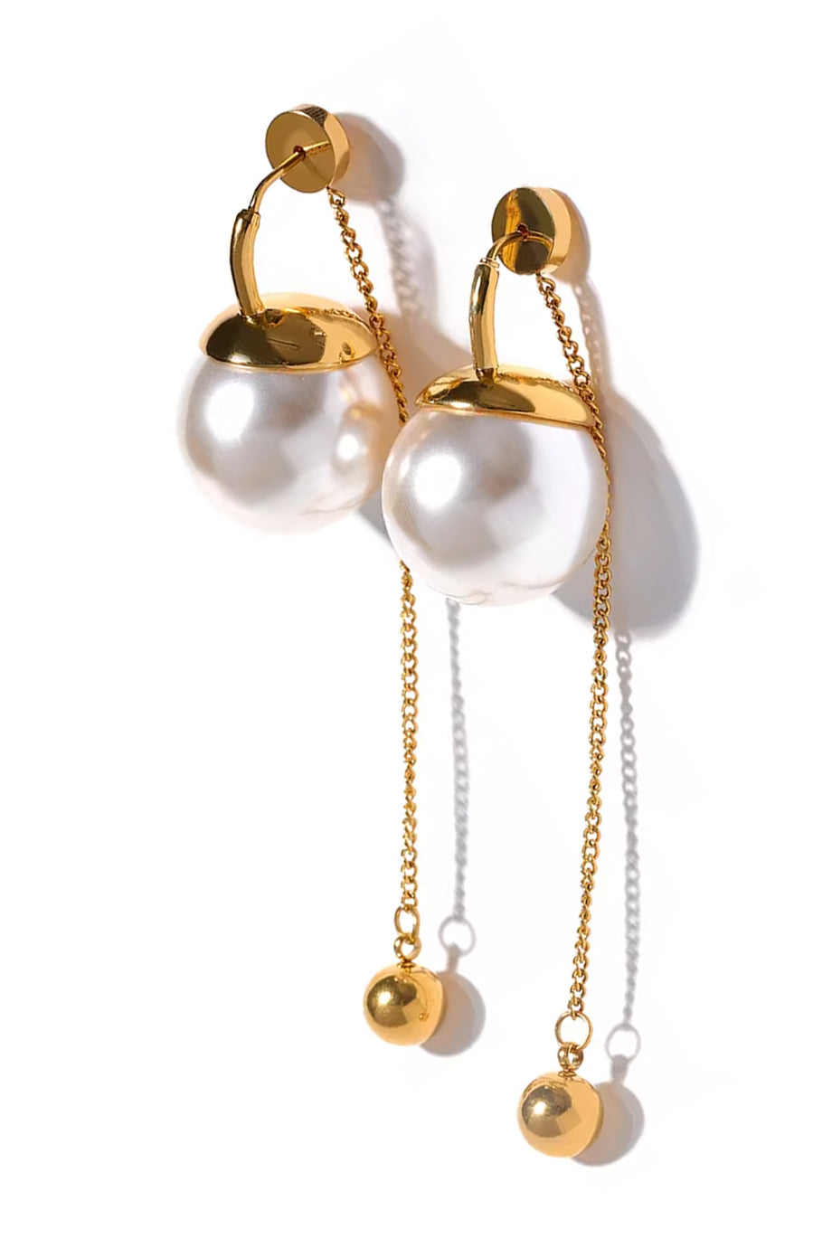 Clarisse Σκουλαρίκια με Πέρλες και Αλυσίδα | Κοσμήματα - Σκουλαρίκια Earrings | Clarisse Pearl Chain Drop Earrings