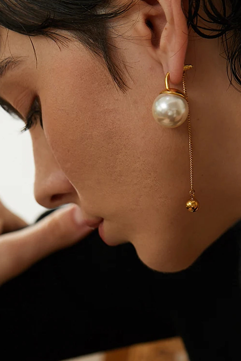 Clarisse Σκουλαρίκια με Πέρλες και Αλυσίδα | Κοσμήματα - Σκουλαρίκια Earrings | Clarisse Pearl Chain Drop Earrings