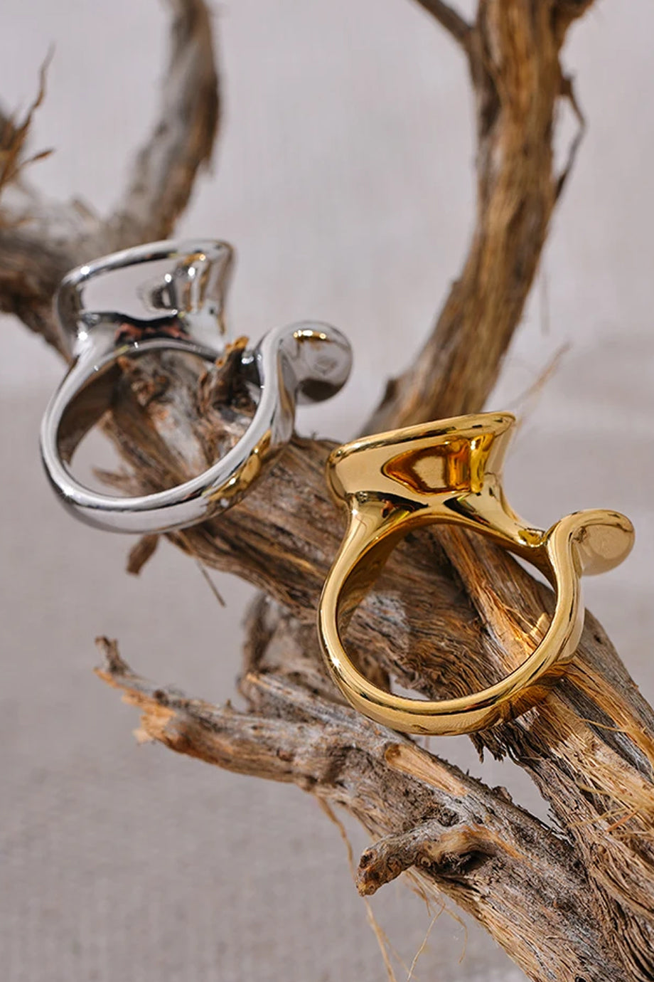 Arcelle Χρυσό Δαχτυλίδι | Κοσμήματα - Δαχτυλίδια - Jewelry Rings | Arcelle Golden Sculptural Ring