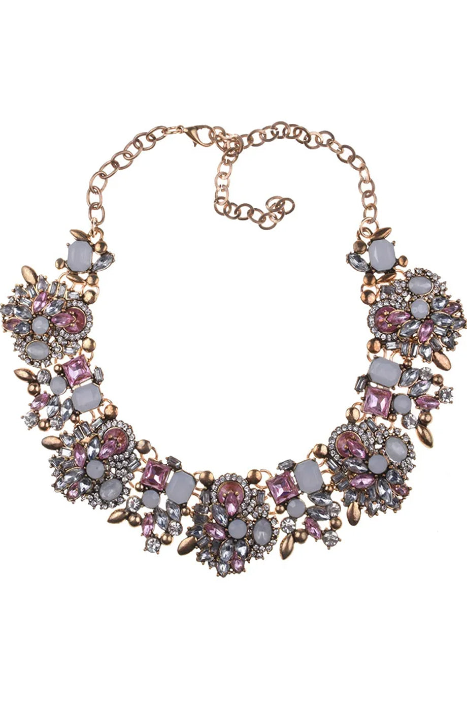 Farah Necklace with Crystals