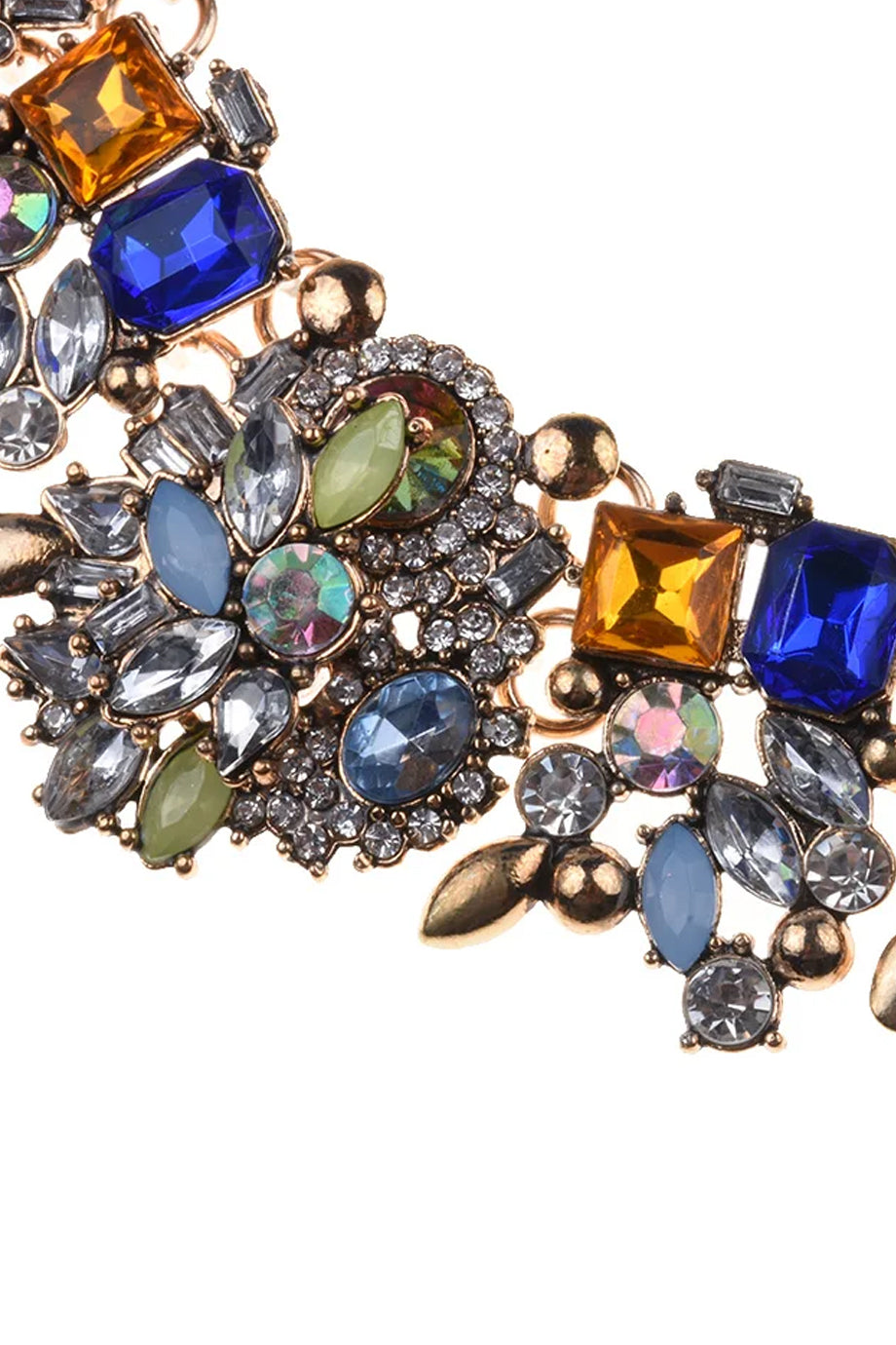 Farah Necklace with Crystals