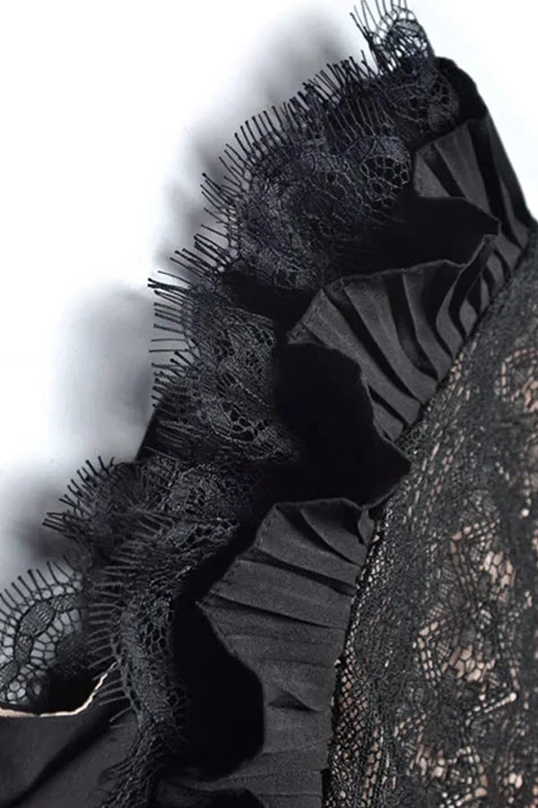 Crepie Black Long Dress