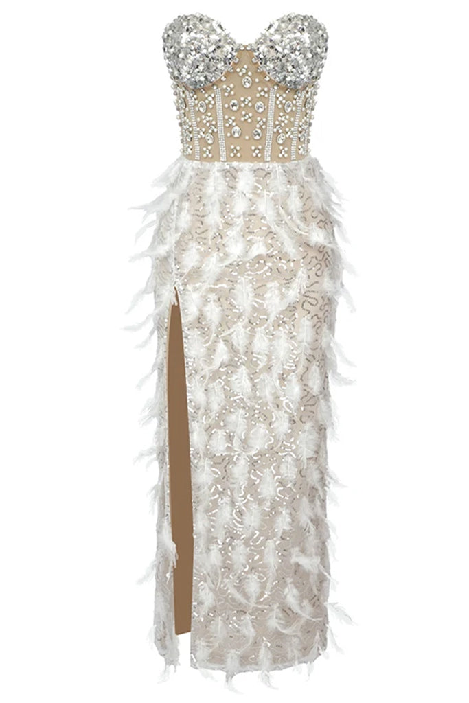 sirena feather sequin dress Sirena Feather Sequin Dress  Retrofete