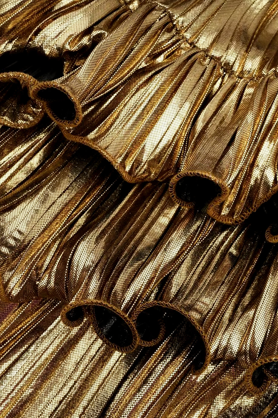 Sapphire Μακρύ Βραδινό Φόρεμα με Βολάν | Φορέματα - Βραδινά Dresses Evening | Sapphire Maxi Pleated Gown Dress