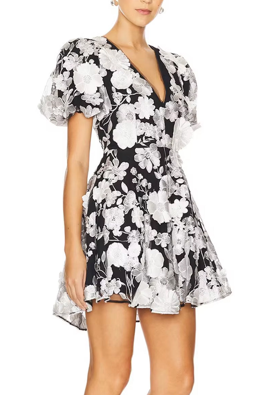 Midnight Bloom Floral Lace Mini Dress | Dresses | Midnight Bloom Floral Lace  Dress