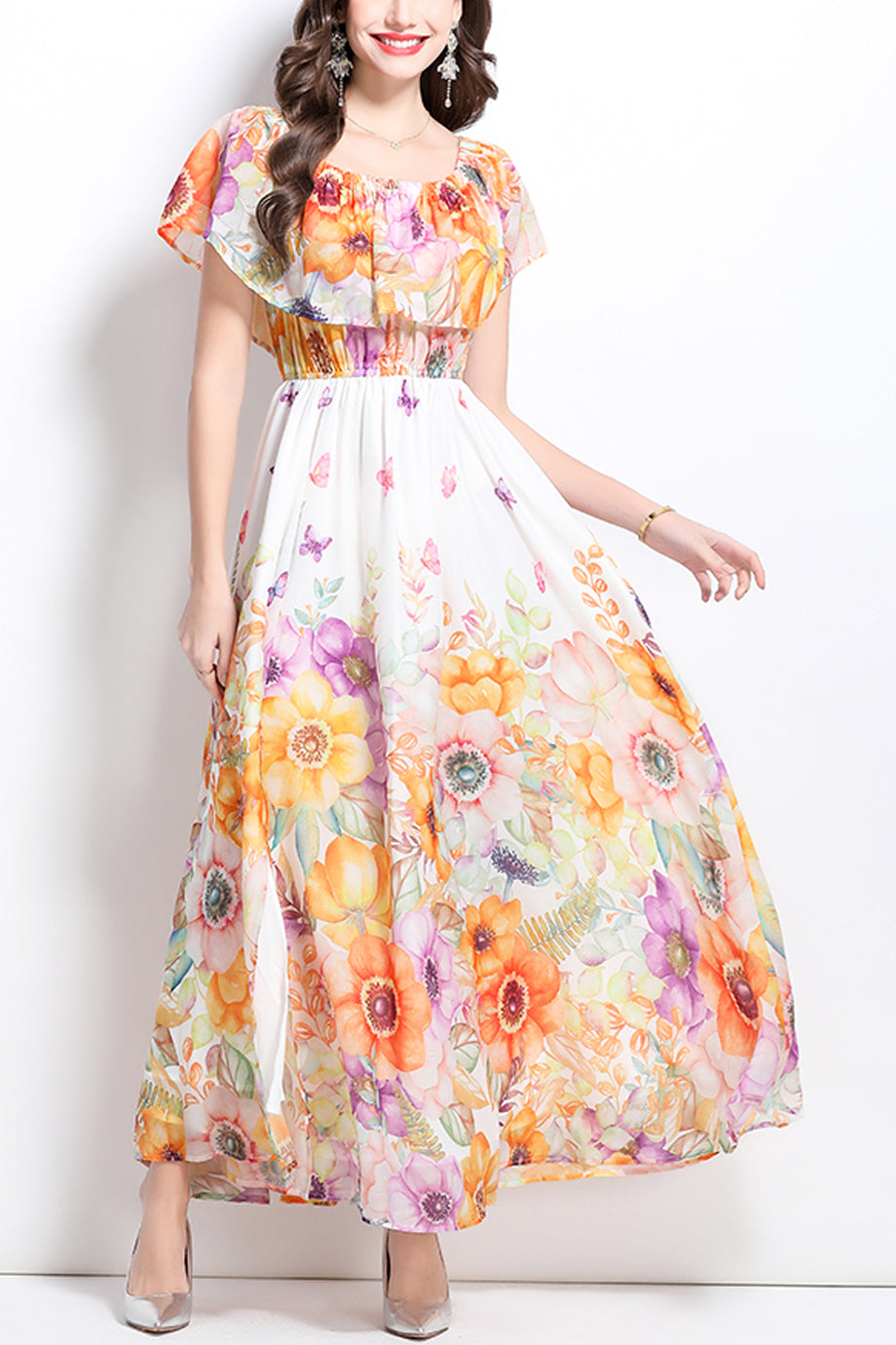Blossomia Πολύχρωμο Φλοράλ Φόρεμα | Φορέματα - Dresses | Blossomia Multicolor Floral Dress