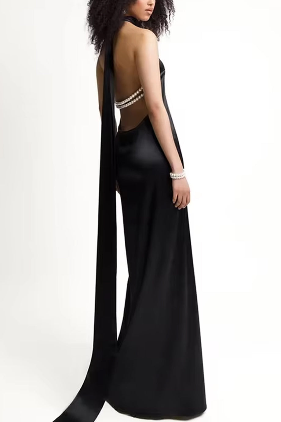 Simone Black Backless Dress Simone Black Backless Dress
