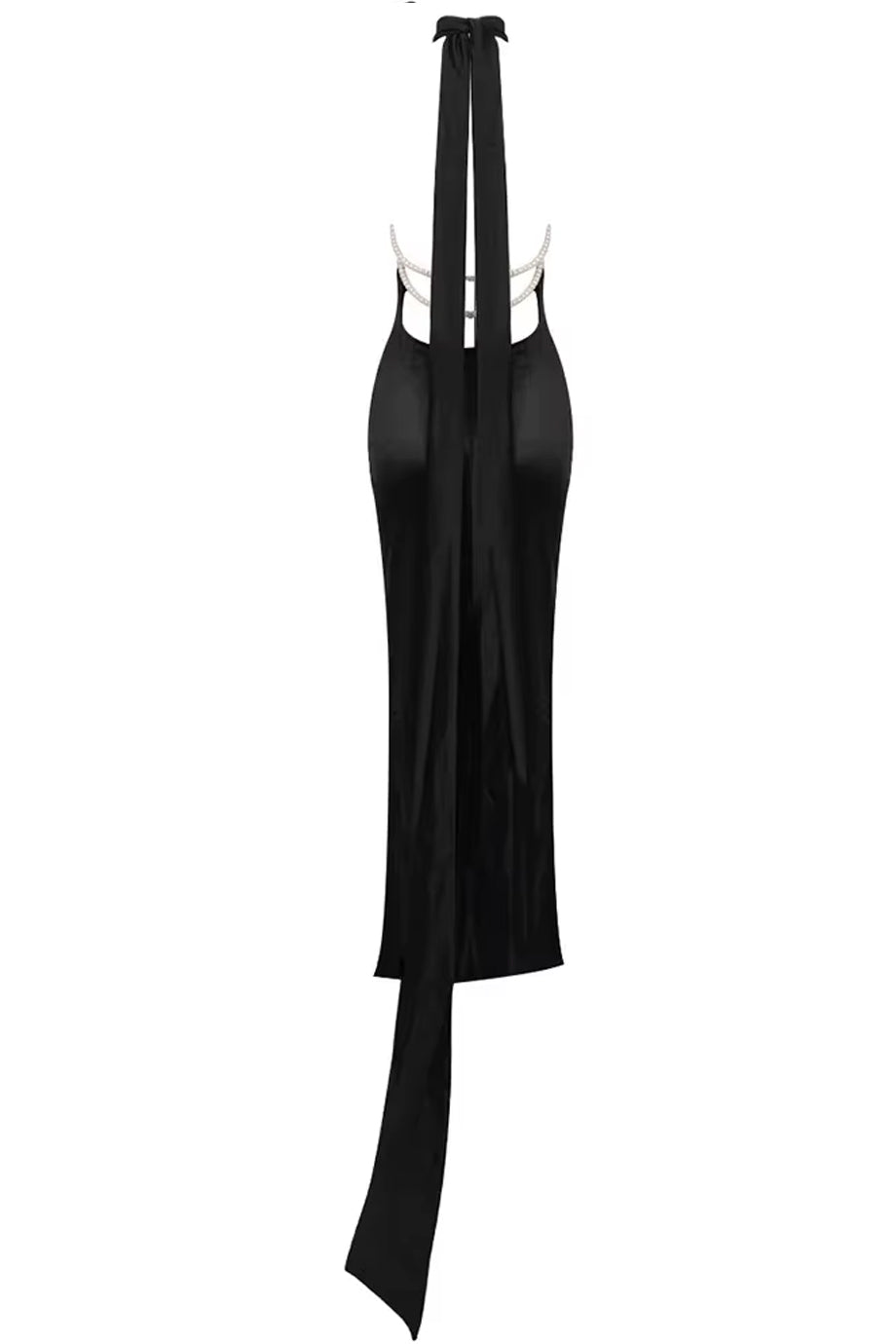 Simone Black Backless Dress