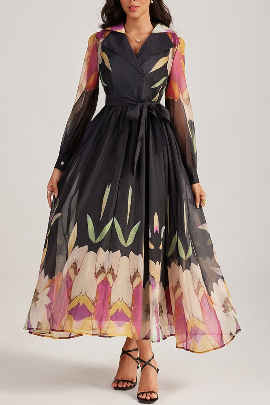 sachin and babi light blue dress Avelise Chiffon Floral Dress | Dresses