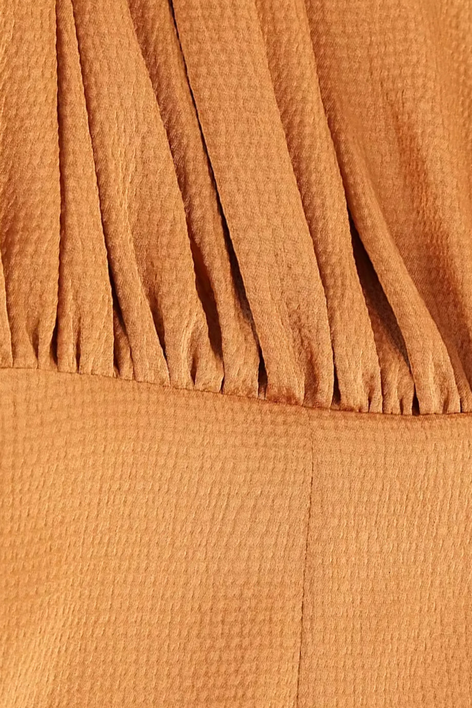 Sermina Καμηλό Σατέν Βραδινό Φόρεμα | Βραδινά Φορέματα - Evening Dresses | Sermina Camel Satin Evening Dress