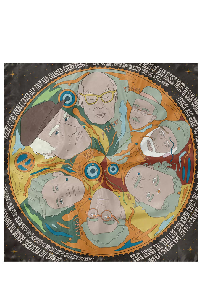 Planet Poetry Silk Scarf