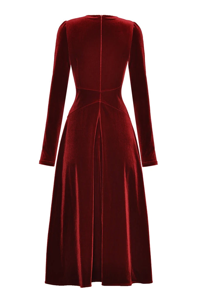 Agoldy Βελούδινο Μακρύ Φόρεμα | Φορέματα - Dresses | Agoldy Black Velvet Gown Dress