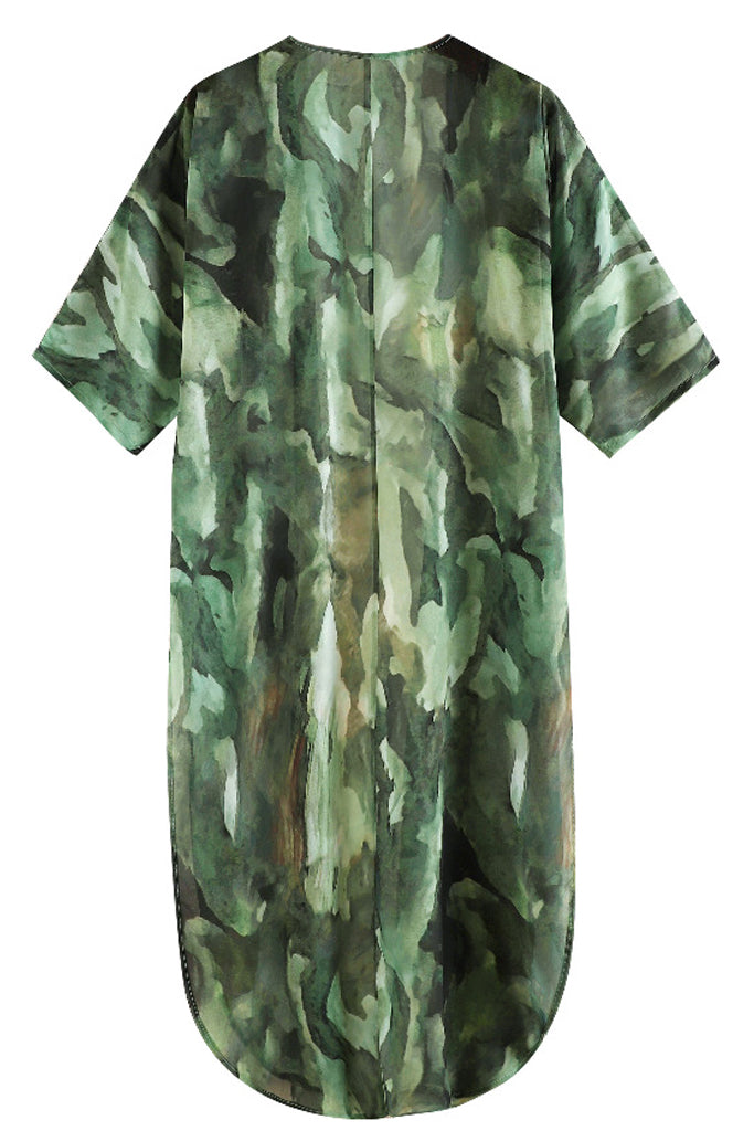 Aggy Πράσινο Καφτάνι Κιμονό | Γυναικεία Ρούχα - Καφτάνια - Κιμονό - Beachwear - Loungewear