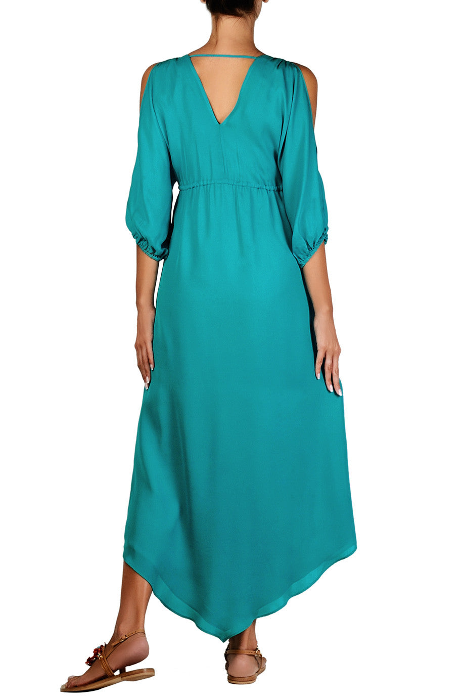 Τιρκουάζ Μεταξωτό Φόρεμα | Φορέματα - Alice & Trixie