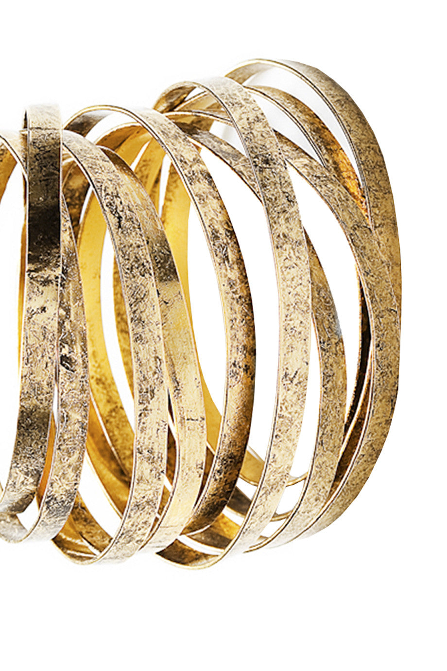 Χρυσό Μεγάλο Βραχιόλι - By The Stones | Κοσμήματα