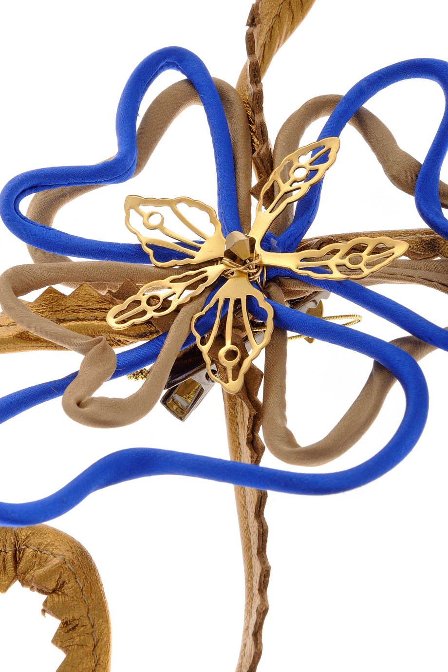 COLETTE MALOUF LEATHER HOOPS Hair Hoop