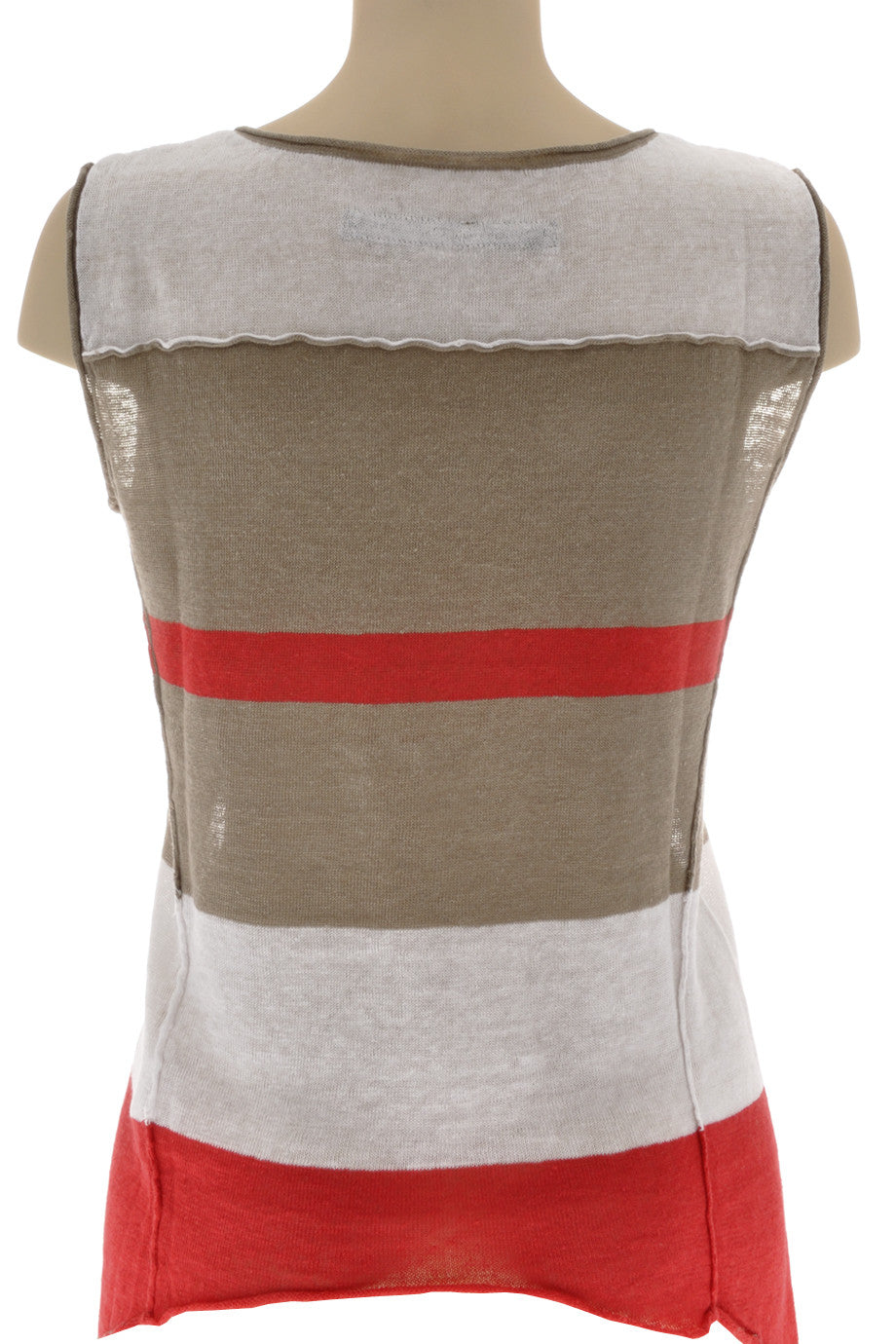 Ριγέ Λευκό Κόκκινο Τοπ | Γυναικεία Ρούχα