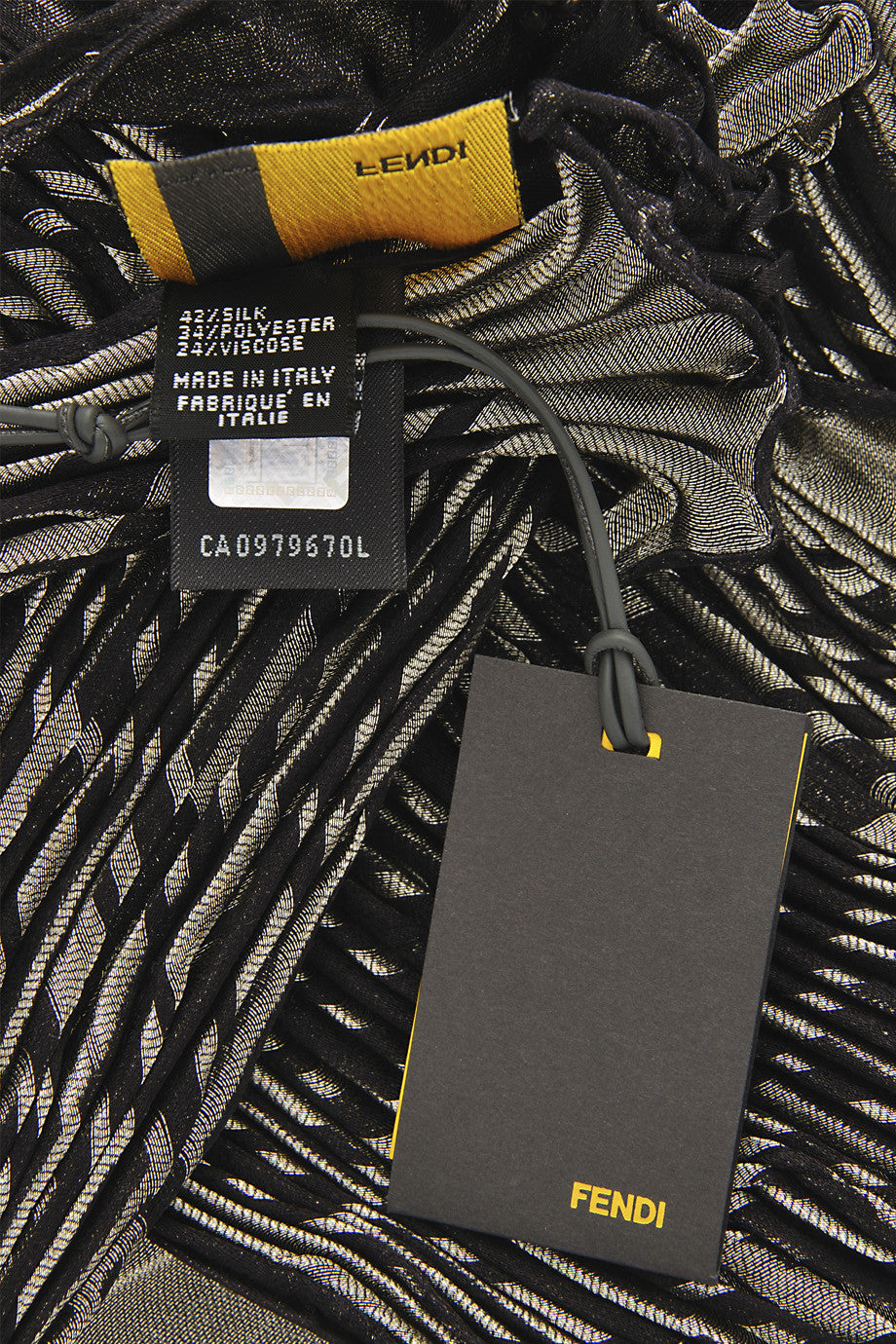 LAME Knitted Silk Scarf