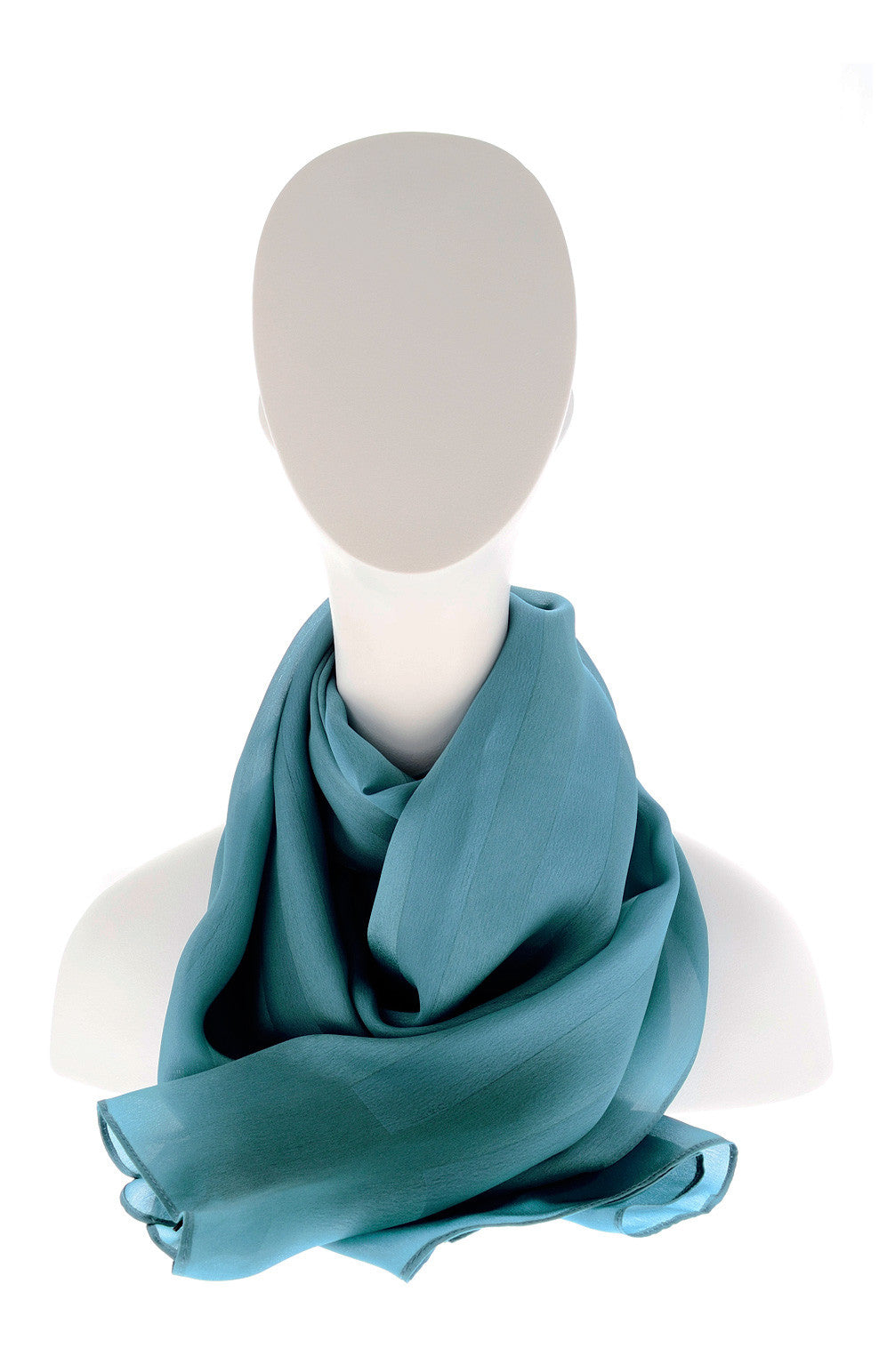 Pequin Blue Silk Scarf