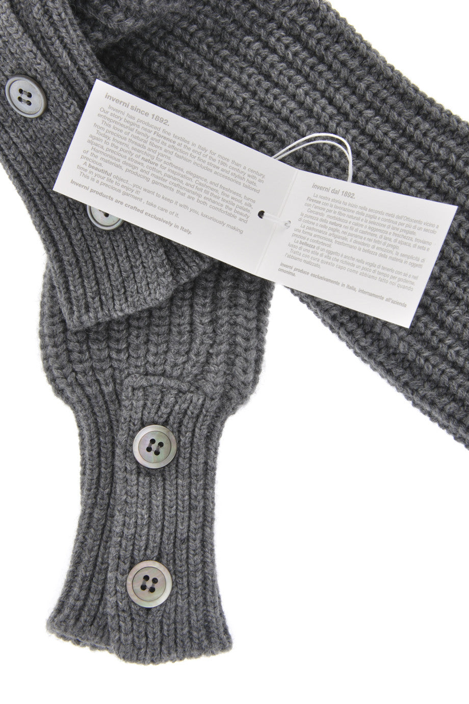 Γκρι Μάλλινα Μανίκια - Inverni | Γυναικεία Γάντια