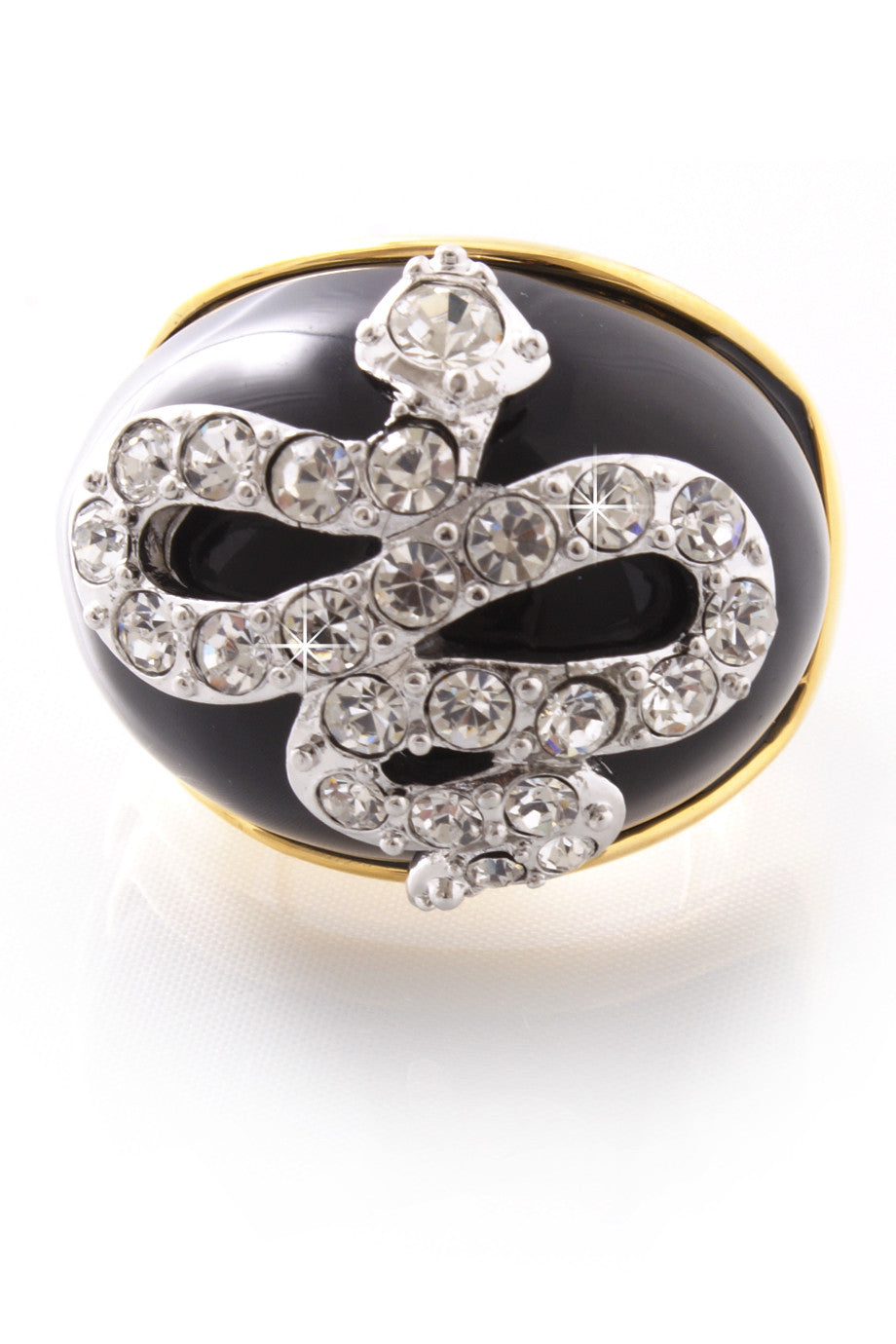 Μαύρο Δακτυλίδι Φίδι - Kenneth Jay Lane | Κοσμήματα