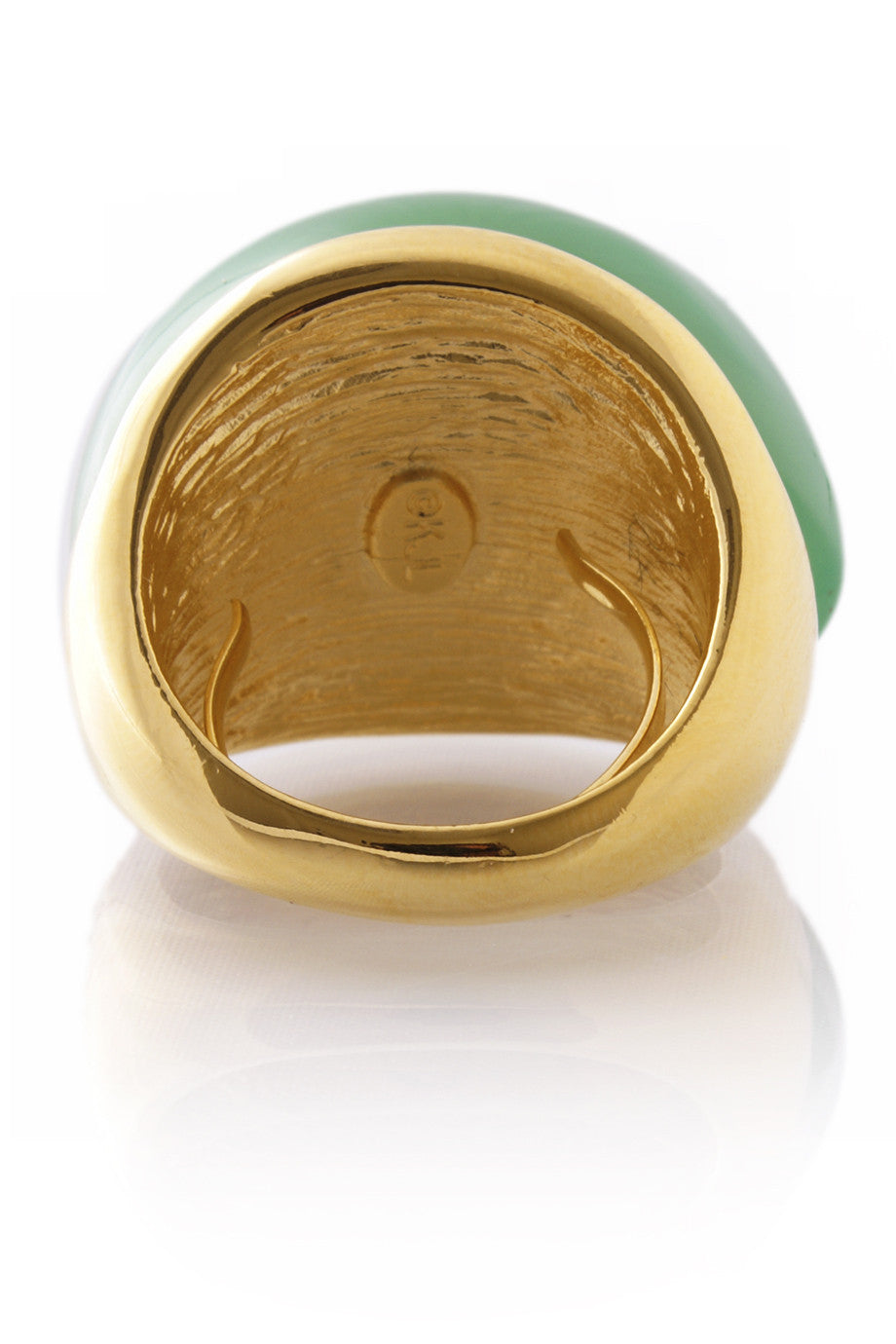 Jade Πράσινο Δαχτυλίδι με Κρύσταλλο - Kenneth Jay Lane | Κοσμήματα - Δαχτυλίδια