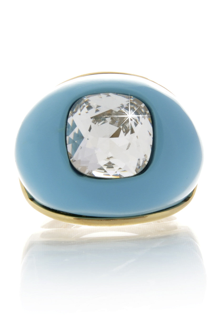 Τιρκουάζ Δαχτυλίδι με Κρύσταλλο - Kenneth Jay Lane | Κοσμήματα