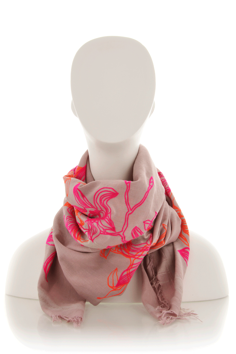 LEIGH & LUCA LILLIES Λιλά Φουλάρι