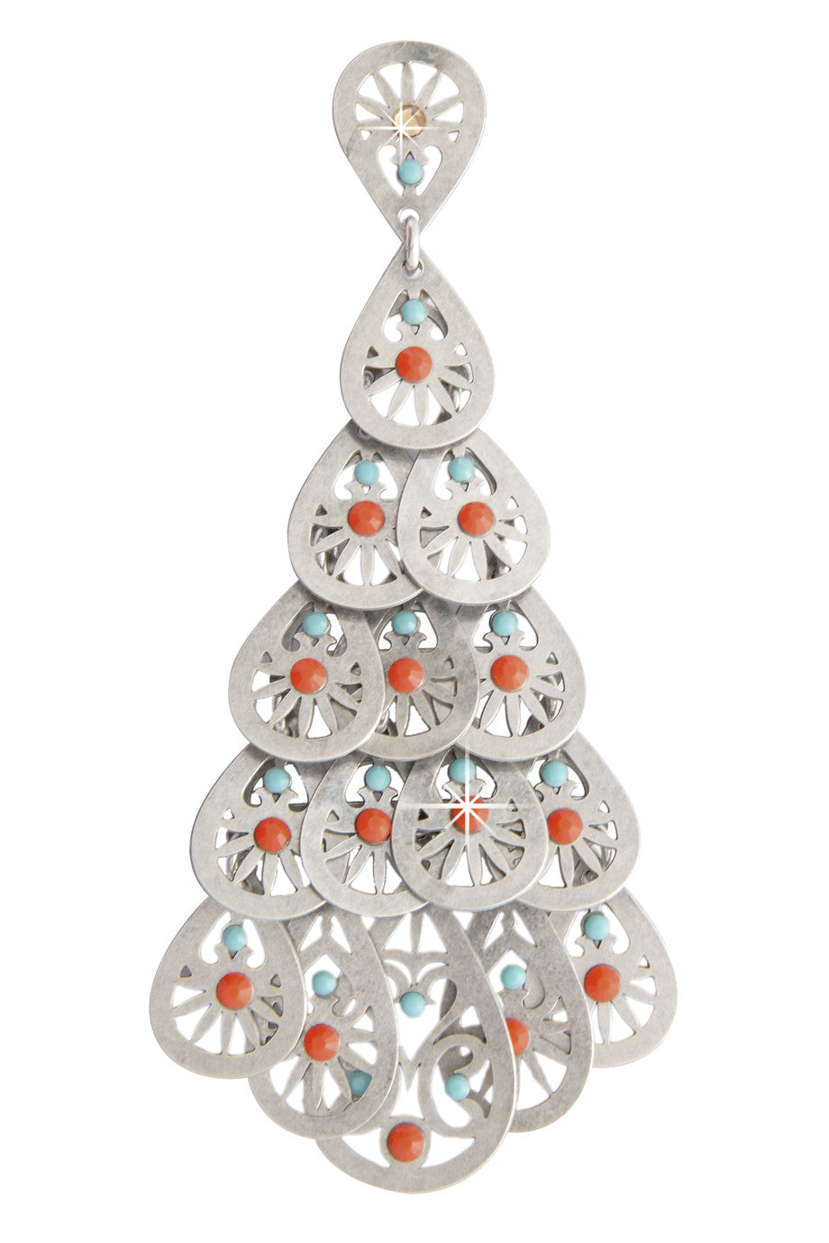 Πολύχρωμα Σκουλαρίκια σε Σχήμα Φύλλου - Lk Designs | Κοσμήματα