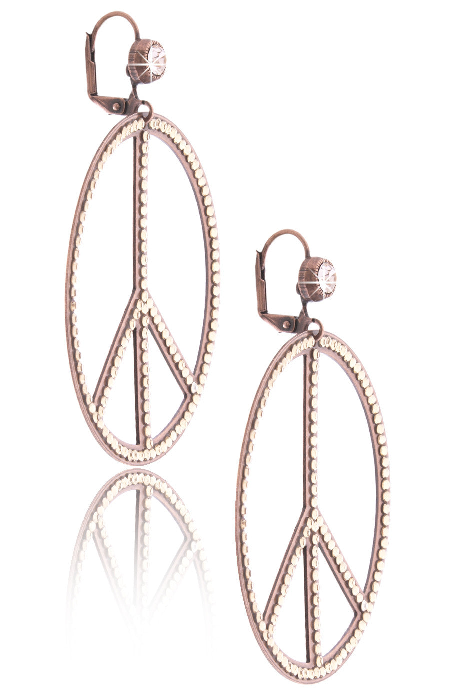 Μπρονζέ Σκουλαρίκια - Lk Designs | Κοσμήματα