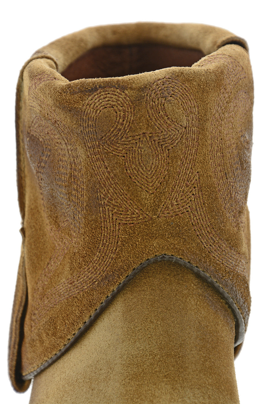 Καμελί Cowboy Δερμάτινα Μποτάκια - Looking | Γυναικεία Παπούτσια