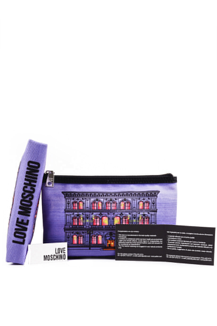 Μοβ Τσαντάκι Καλλυντικών - Love Moschino | Γυναικεία Πορτοφόλια