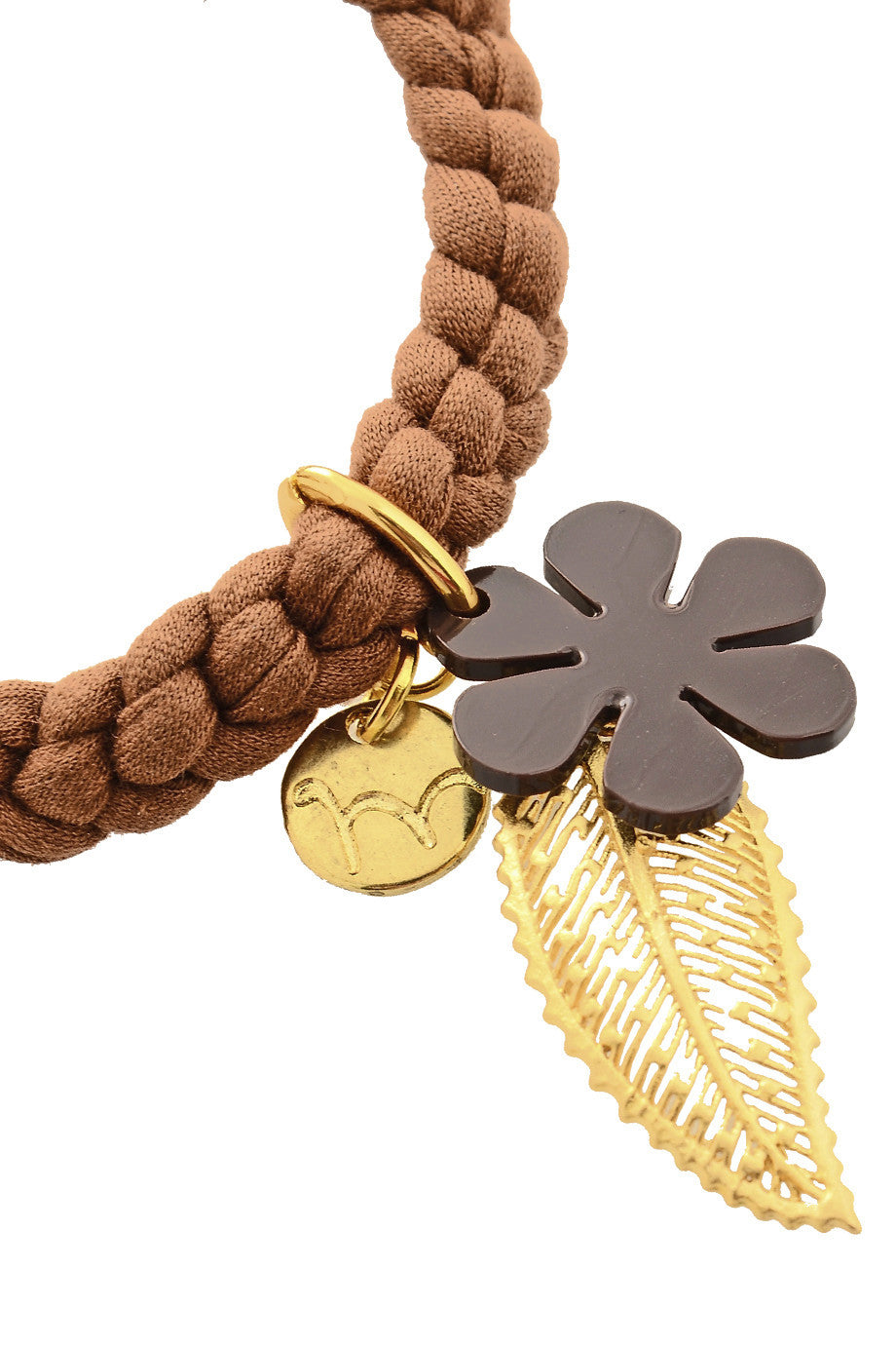 Καφέ Ελαστικό Βραχιόλι - Mancoti | Κοσμήματα