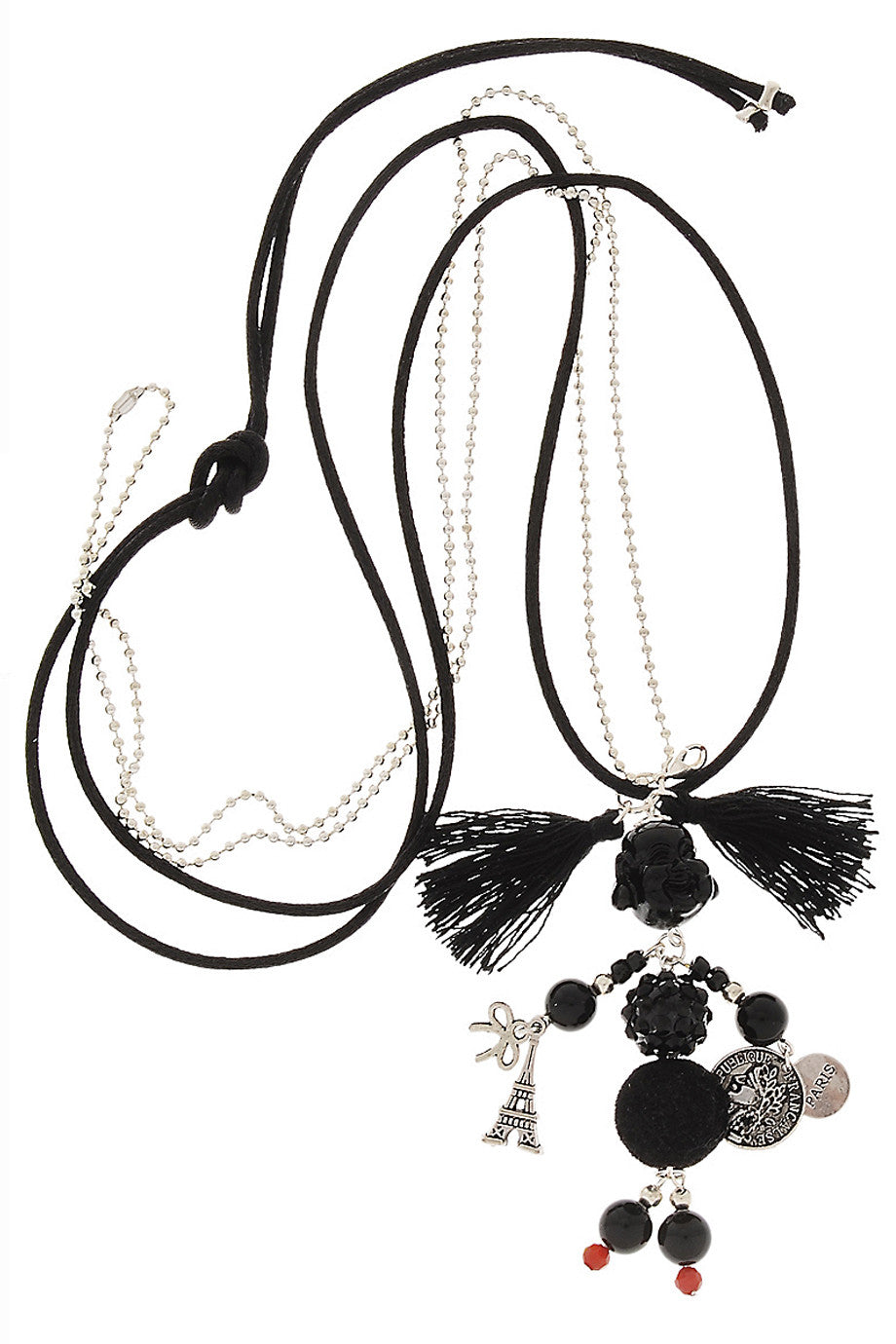 Μαύρο Μενταγιόν με Μαριονέτα - Mare Moi | Κοσμήματα