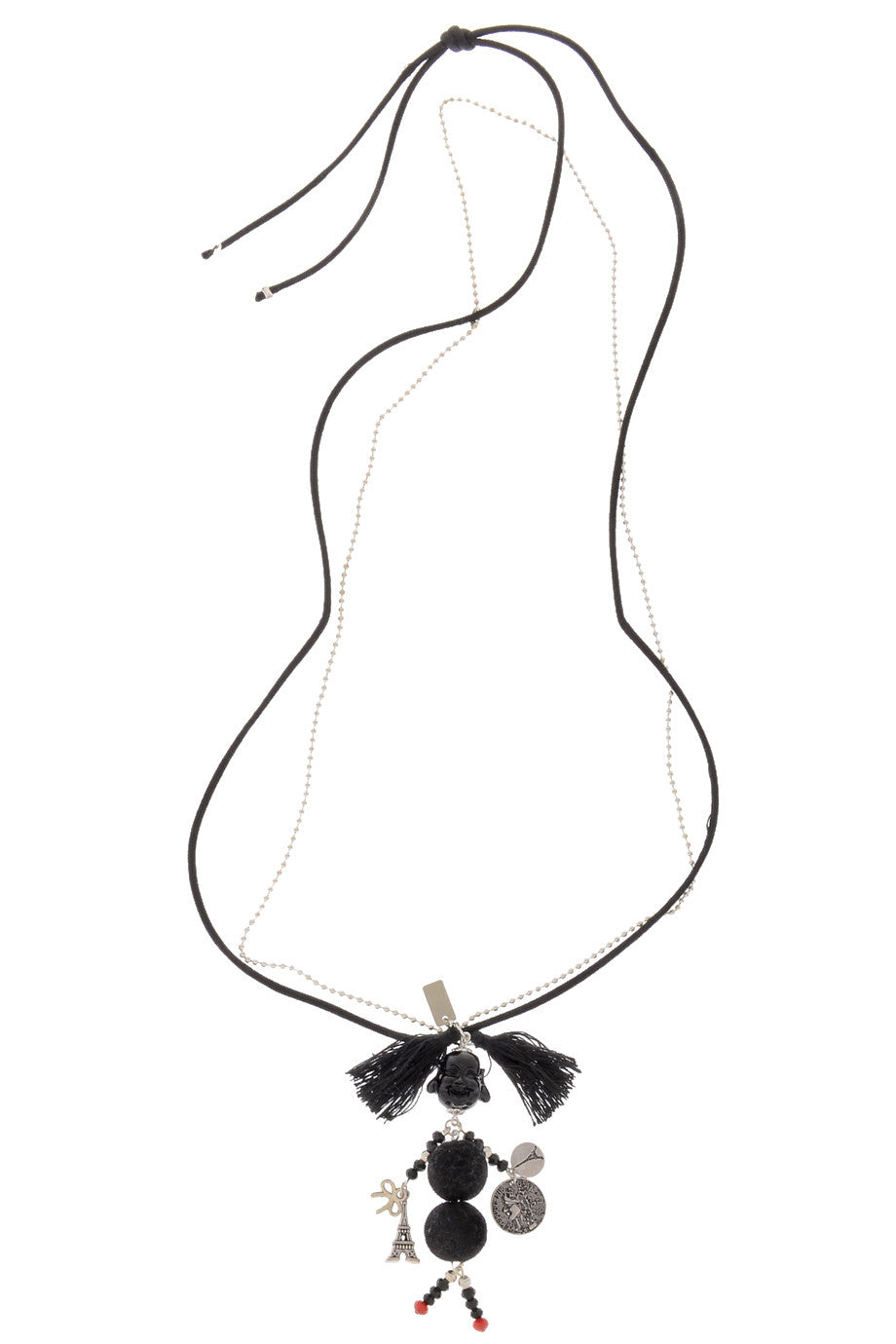 Μαύρο Μενταγιόν με Μαριονέτα - Mare Moi | Κοσμήματα