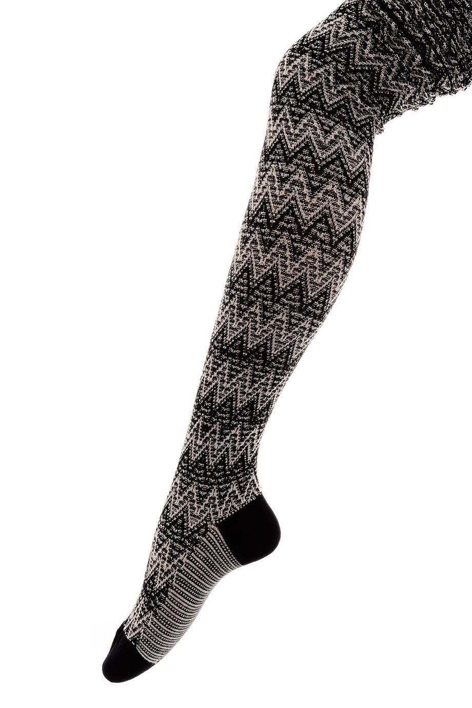 MISSONI WOOL BLEND Μαύρο Μάλλινο Ριγέ Καλσόν