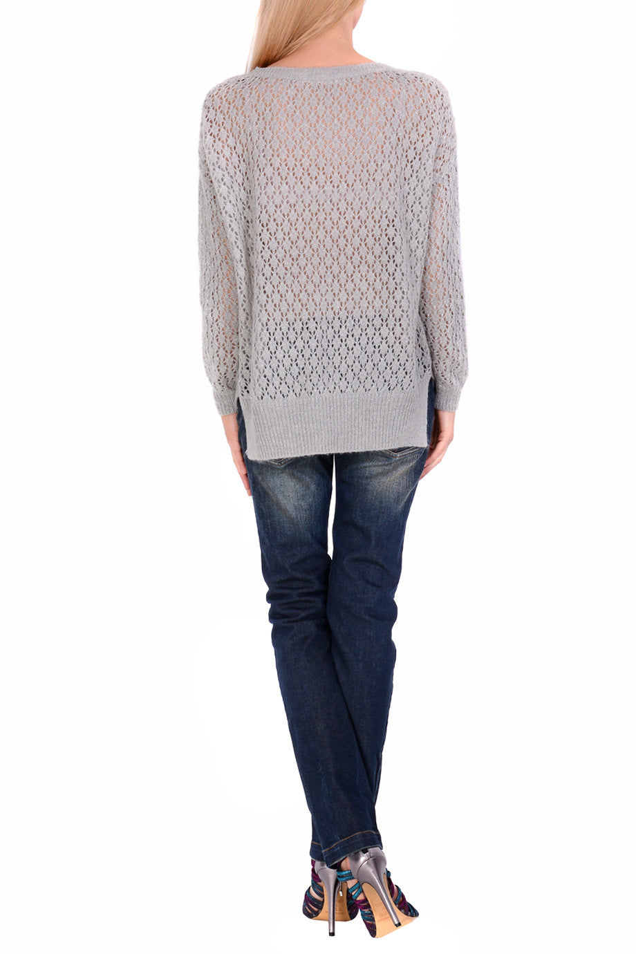 Πλεκτή Γκρι Μπλούζα | Γυναικεία Ρούχα