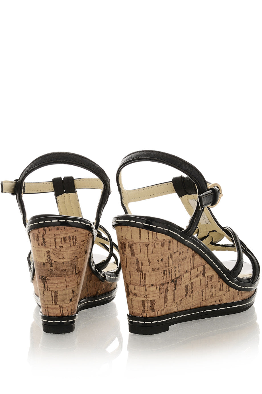 Μαύρες πλατφόρμες με Φελλό | Γυναικεία Παπούτσια