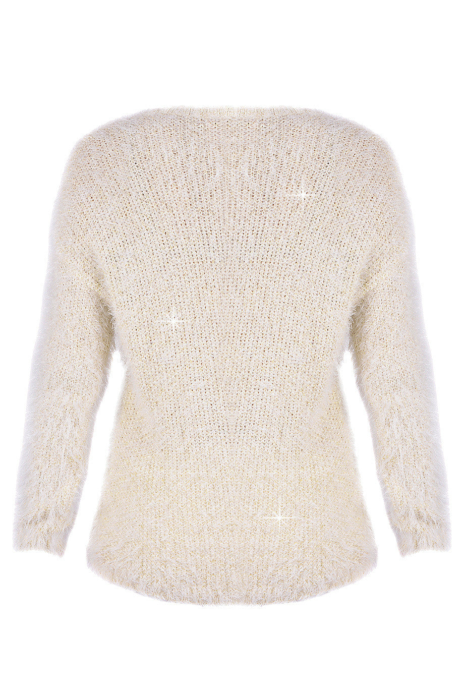 Λευκή Χνουδωτή Μπλούζα | Γυναικεία Ρούχα