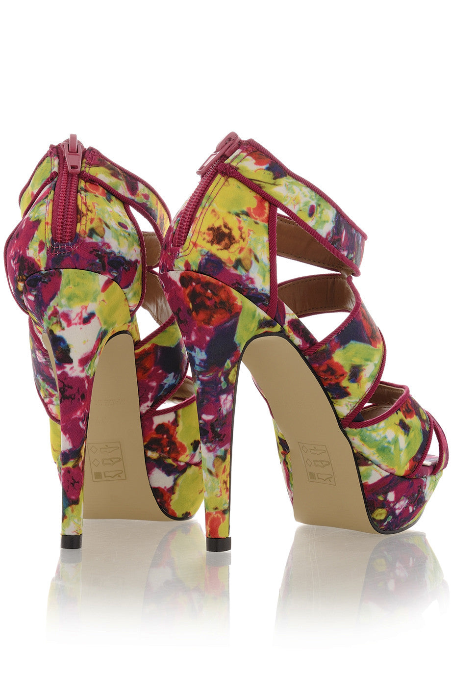 Φούξια Φλοράλ Πέδιλα | Γυναικεία Παπούτσια