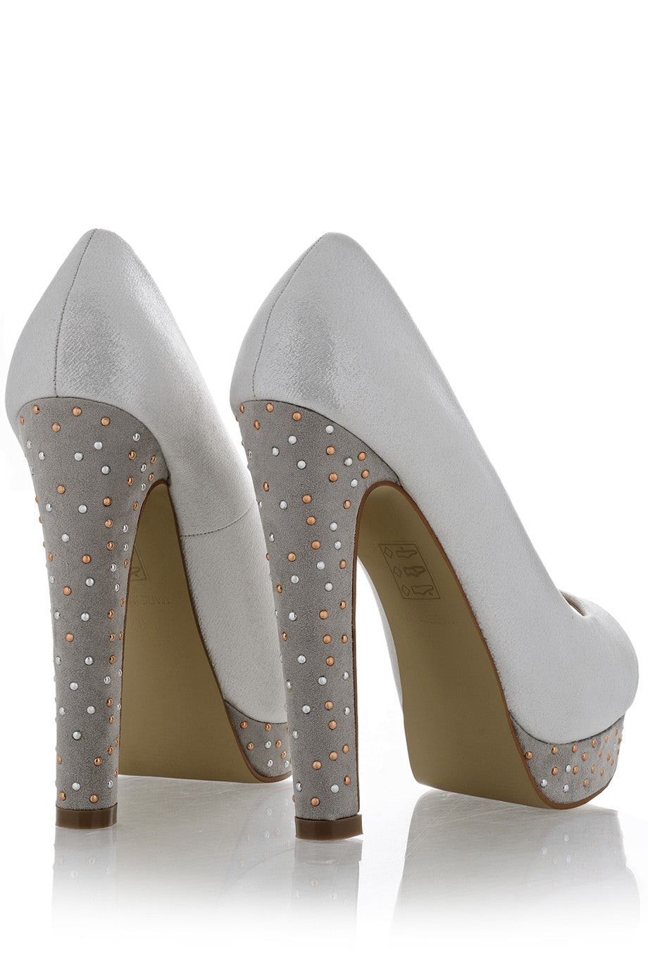 Μεταλικές Ασημένιες Peep Toes | Γυναικεία Παπούτσια