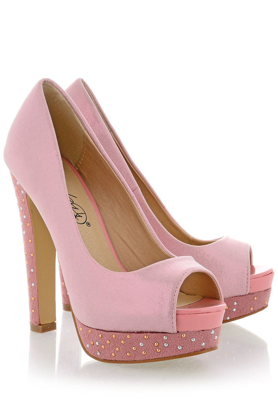 Μεταλλιζέ Ροζ Peep Toes | Γυναικεία Παπούτσια