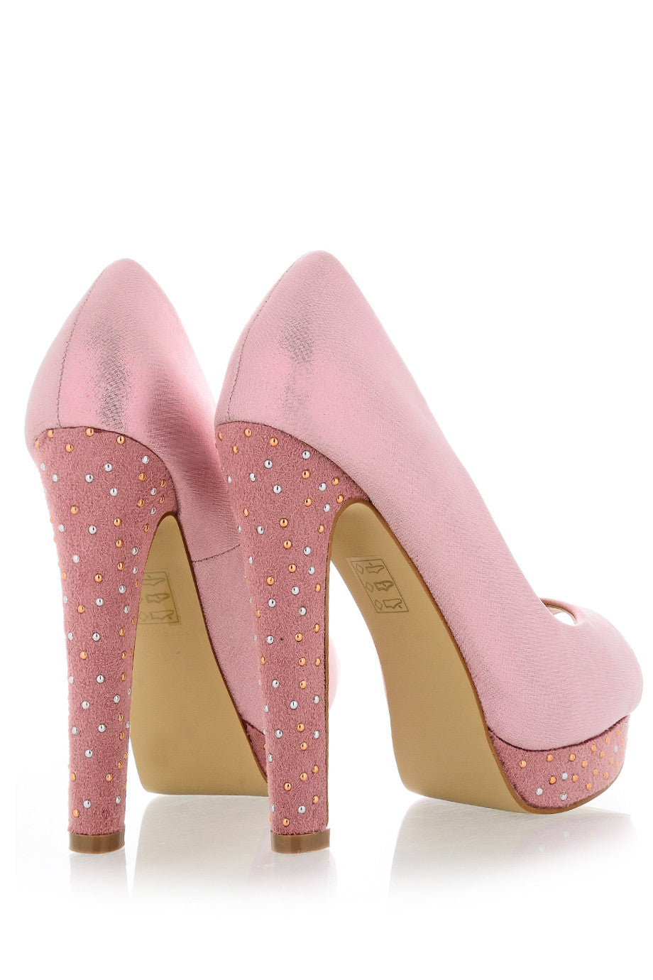 Μεταλλιζέ Ροζ Peep Toes | Γυναικεία Παπούτσια