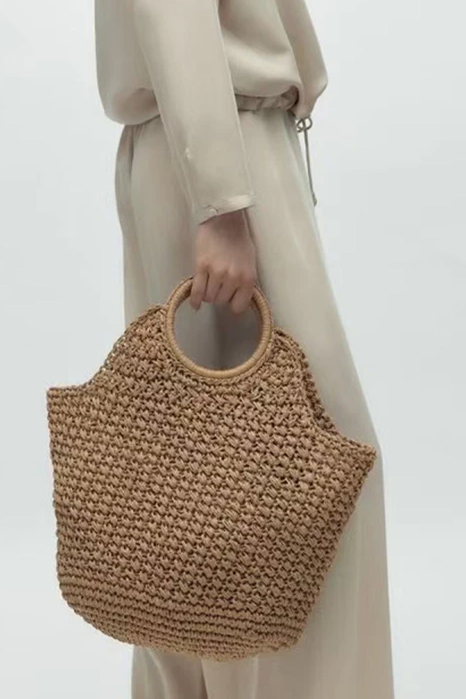 Cesta Ψάθινη Τσάντα Ώμου Θαλάσσης | Ψάθινες Τσάντες - Παραλίας | Cesta Rafia Straw Bag