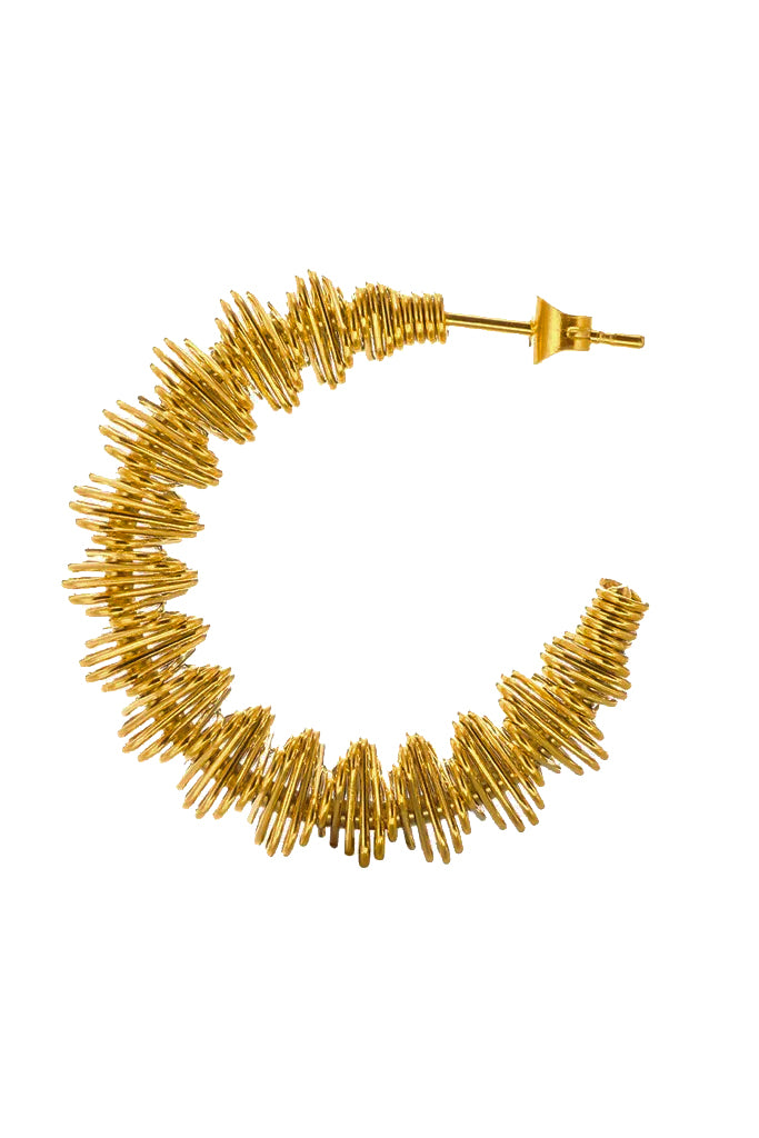 Abigy Χρυσά Σκουλαρίκια Κρίκοι | Σκουλαρίκια Earrings | Abigy Gold Spiral Hoops